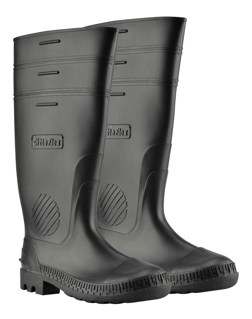 Bota De Hule Jardinera Negra Karlen No.30