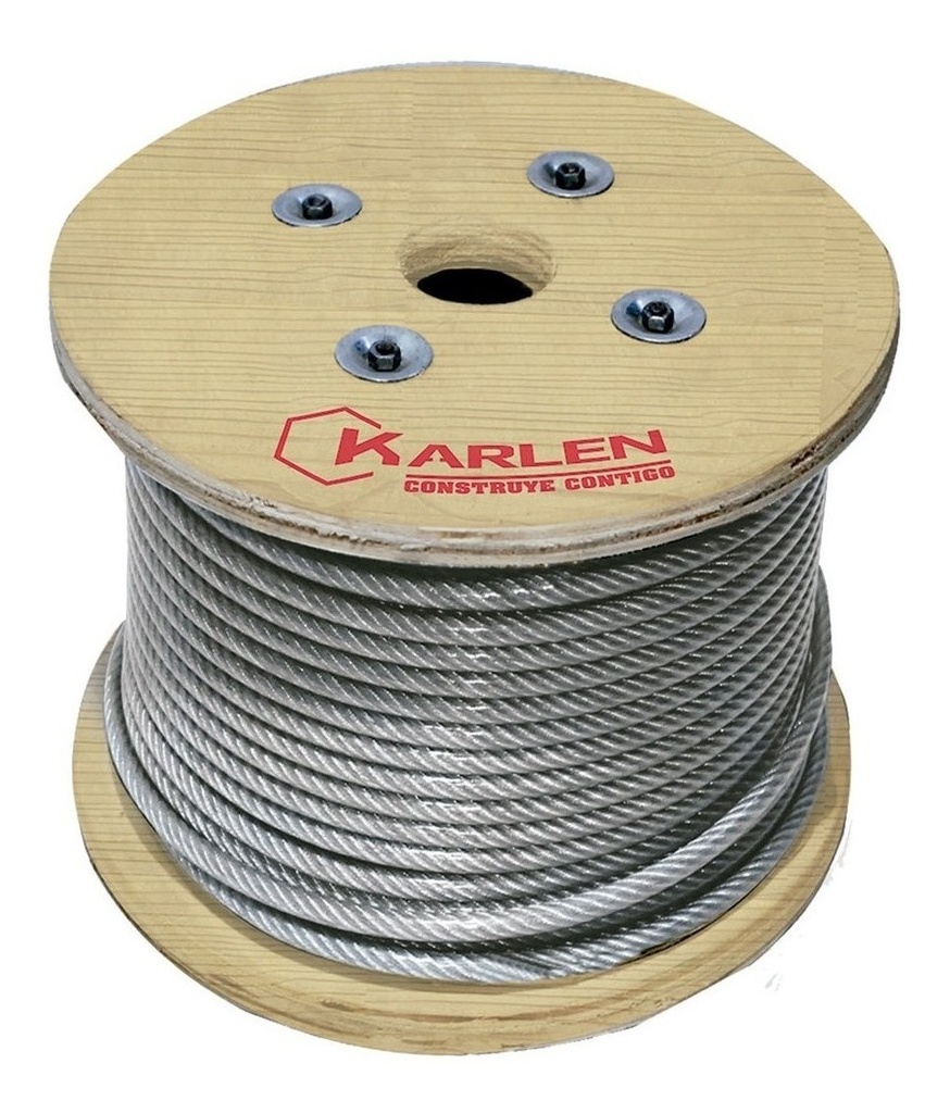Cable Acero Galvanizado 7X7 80M 1/8