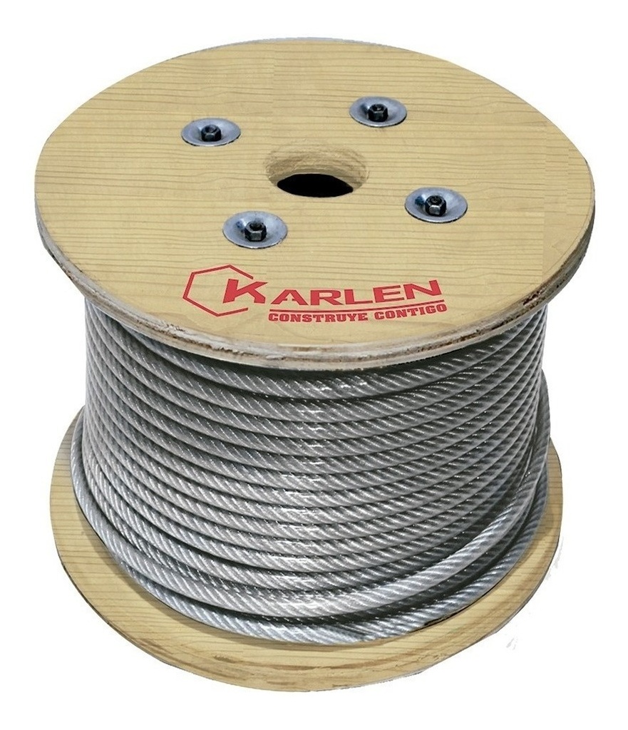 Cable Acero Galvanizado 7X7 Vinyl 150M 1/8 X3/16