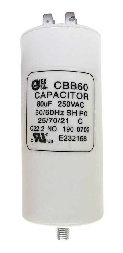 Capacitor Arranque Cbb60 250V 51X123Mm Uf120