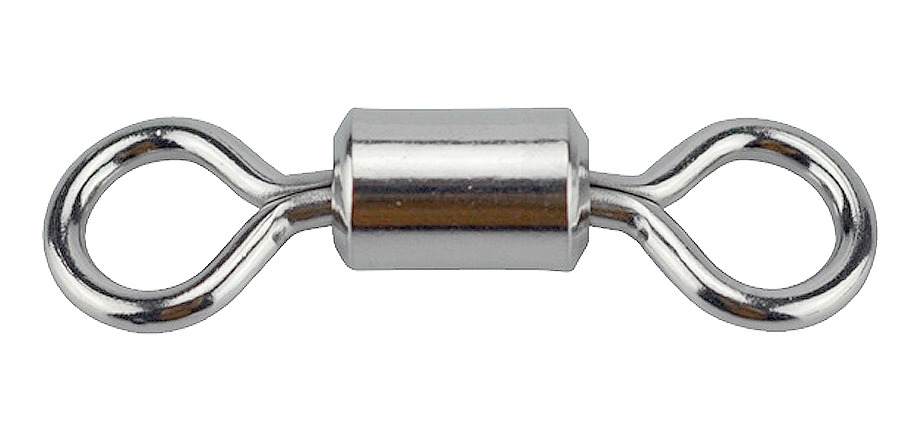 Destorcedor Niquelado Para Pesca Rolling No.6 144 Piezas
