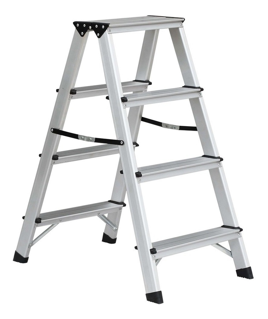 Escalera Doble De Aluminio 2X4 Escalones, Karlen