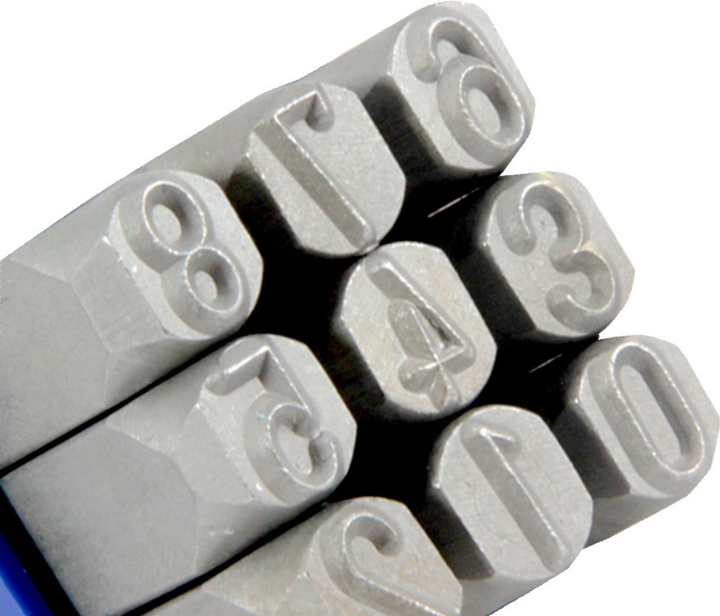 Numeros De Golpe 3/8  10Mm Cr-V Ot2002 Punzon  