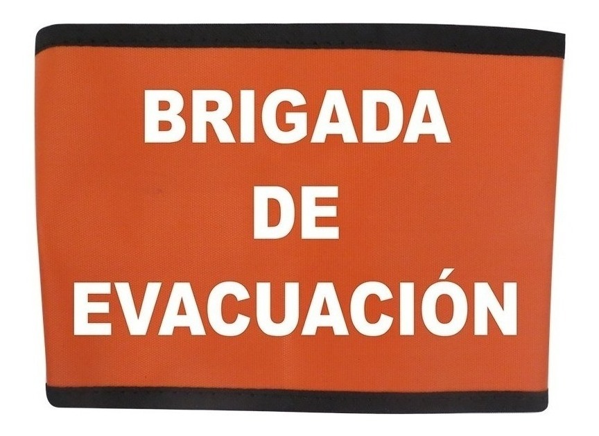 Brazaletes Brigadista Naranja Evacuacion