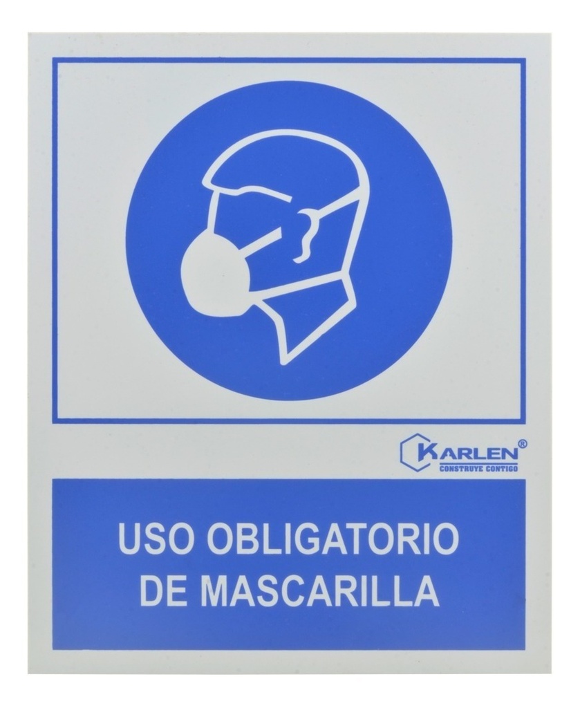 Señal  Utilice Mascarilla  20X25Cm