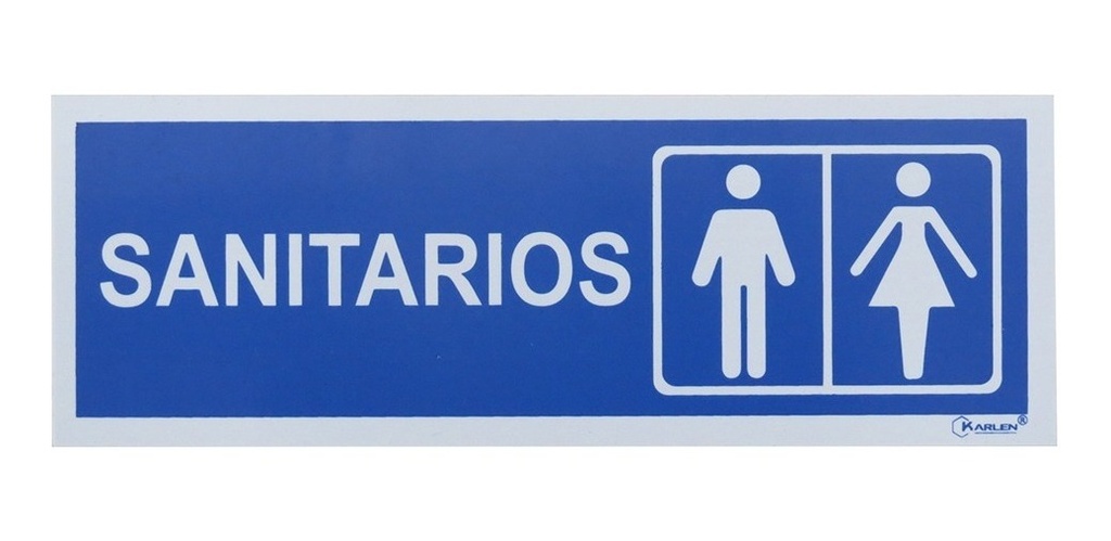 Señal  Sanitarios  20X25Cm