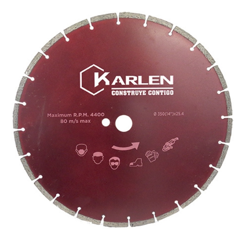 Sierra Circular De Diamante 300X25.4X3X8Mm 22D