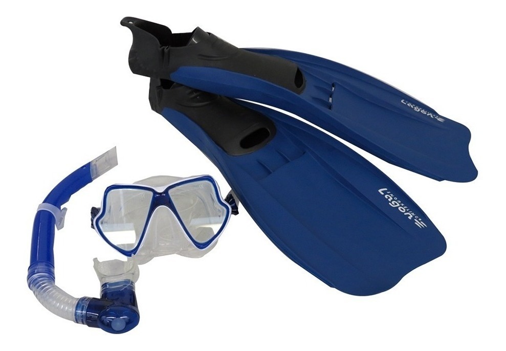 Aletas/Visor/Snorkel Para Niños Infantil, Lagon