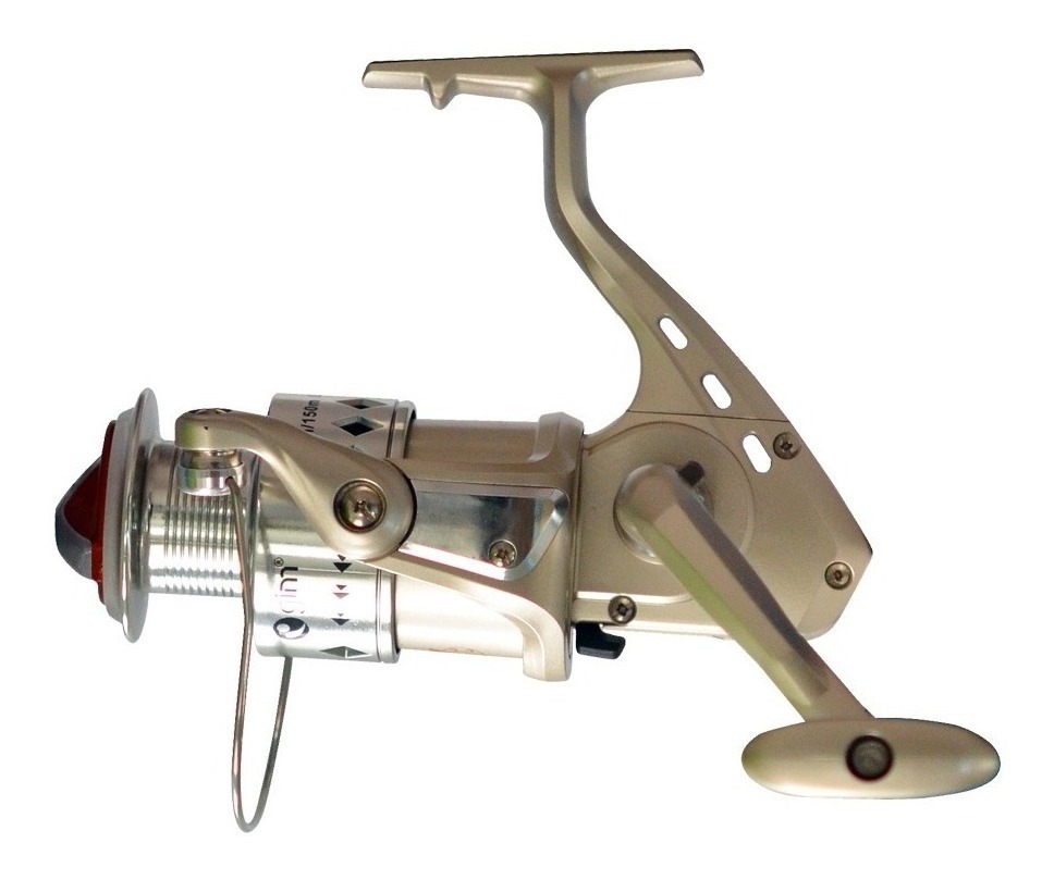 Carrete Caña Pescar Aluminio 40Mm/150M Ambidiestro El Mejor