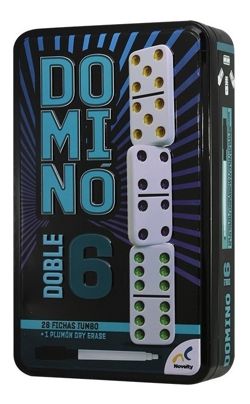 Domino Doble 6 Juego Numeros Con Colores