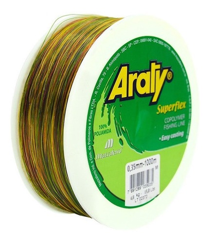 Hilo De Pesca Multicolor Araty 1000M .35Mm