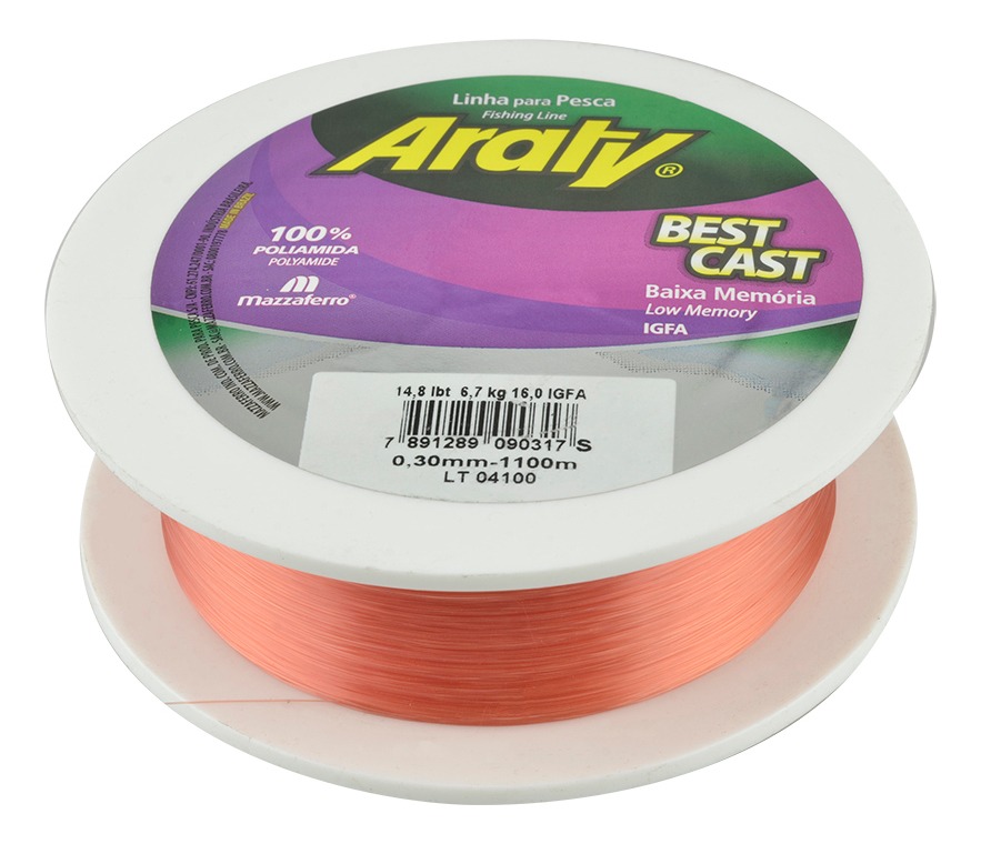 Hilo De Pesca Best Cast Tournament Salmon 1100Mx0.30Mm Araty