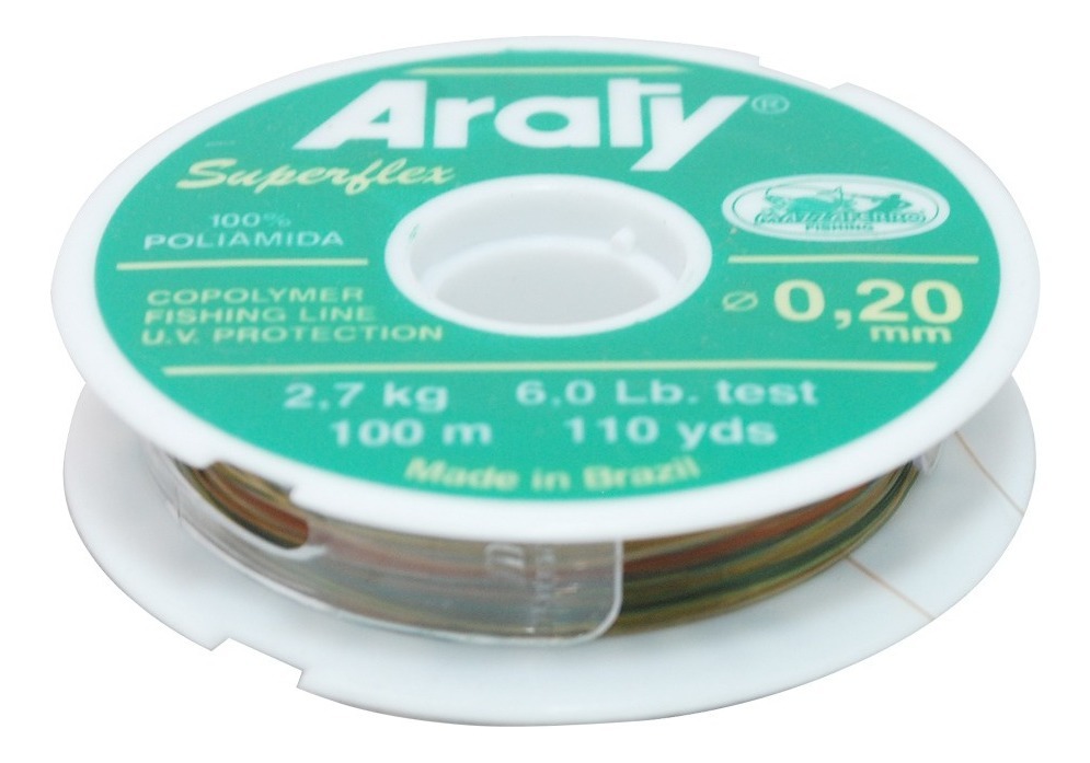 Hilo De Pesca Multicolor  Araty  100M Calibre .45Mm Deporte
