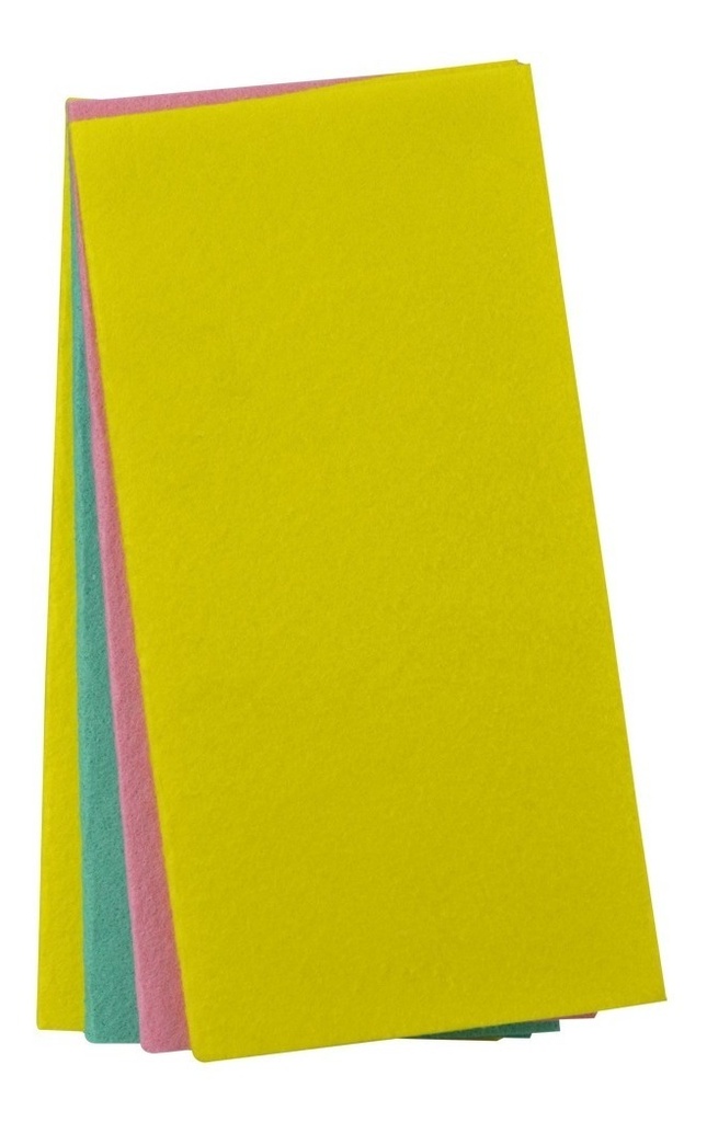 Paño Toalla Limpiador Microfibra Multiusos 27.5X40Cm 4Pack 