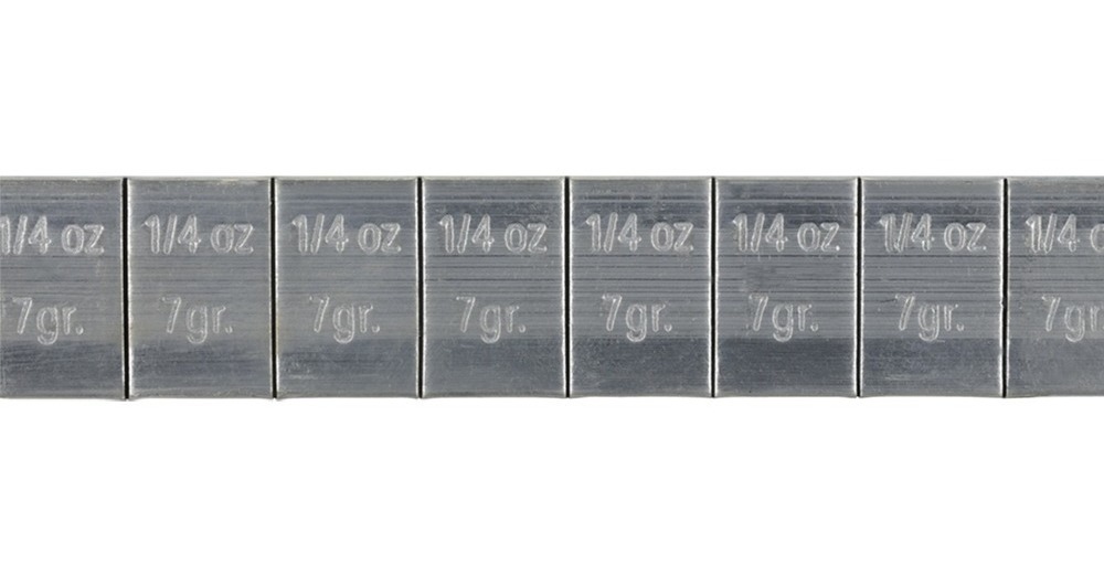Plomos Para Rueda Con Adhesivo 1/4Oz*12 Pb84 (50 Piezas)