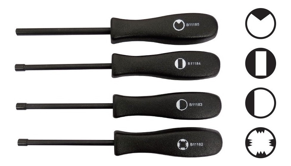 Desarmadores Para Carburador B11181 (4 Piezas)