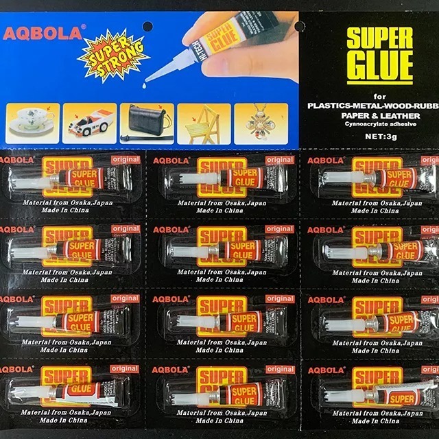 Pegamento Adhesivo Super Glue Mayoreo 12 Pz Acrílico Y Mas