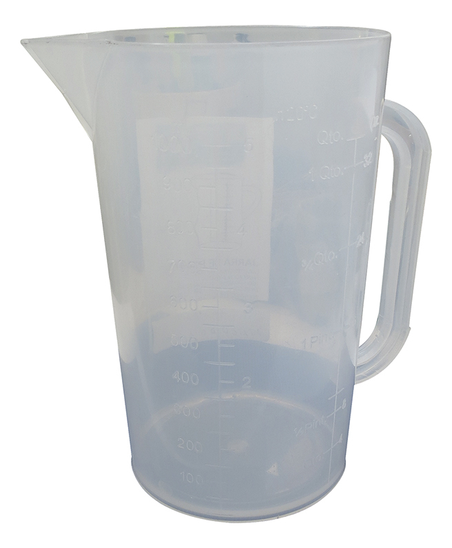 MEDIDA PLASTICO TRANSPARENTE ESCALA 0.50LT