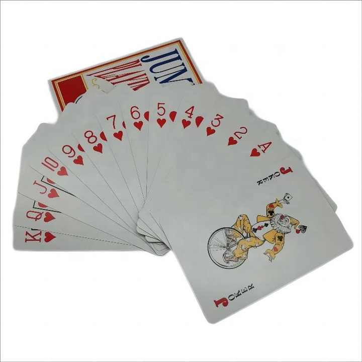 Cartas de poker plastificadas jumbo 9.5x13 cm 44PZ weisco.mx