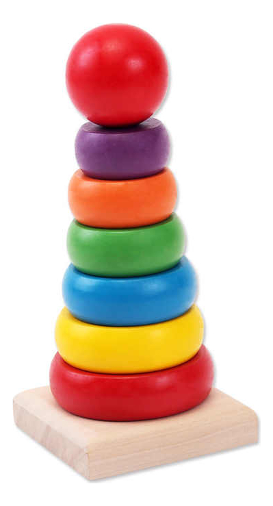 Juego de madera didáctico 9x18.5 cm 60pz