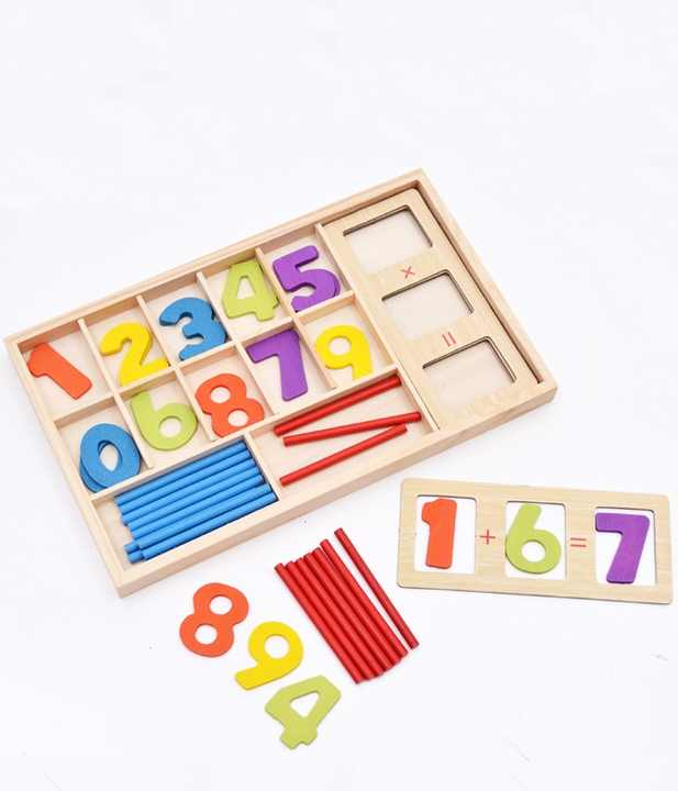 Juego didáctico, operaciones matemáticas 30x18 cm 120pz
