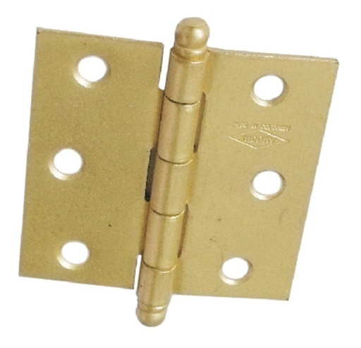[GM-14BISAGR072IC] Bisagra Nudo Cab. Redonda C.14 3X3 Latonada T1305-014
