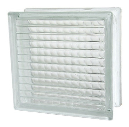 [GM-14BLOQUE002CH] Vidrioblock 19X19X8 Transparente ( Cruzado)(Caja 6 Pzas)