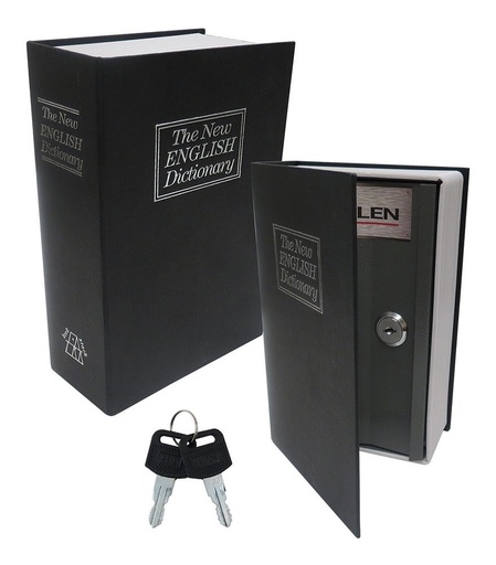 [GM-14CAJASE003CH] Caja De Seguridad Tipo Libro Con 2 Llaves Oferta Plus