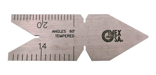 [GM-14CALIBR011GZ] Calibrador De Centros Inoxidable U.S. Std. 60° Cg/60