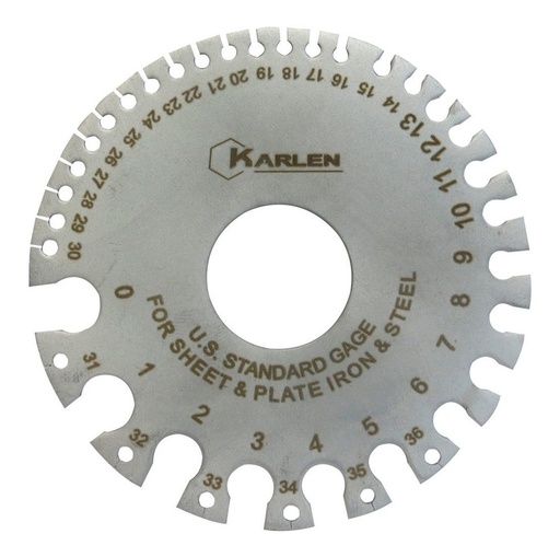 [GM-14CALIBR018SH] Calibrador Para Lámina Placa Redondo 0-36 G-21 El Mejor