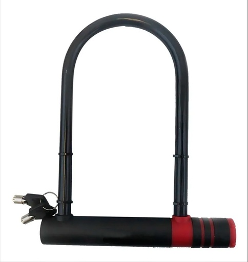 [GM-14CANDAD025CH] Candado Rígido Tipo U Ideal Para Motos Y Bicicletas, Gim
