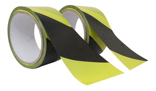 [GM-14CINTAS089WW] Cinta Barricada (Negra/Amarilla) 50Mmx100M Gm-99Plus