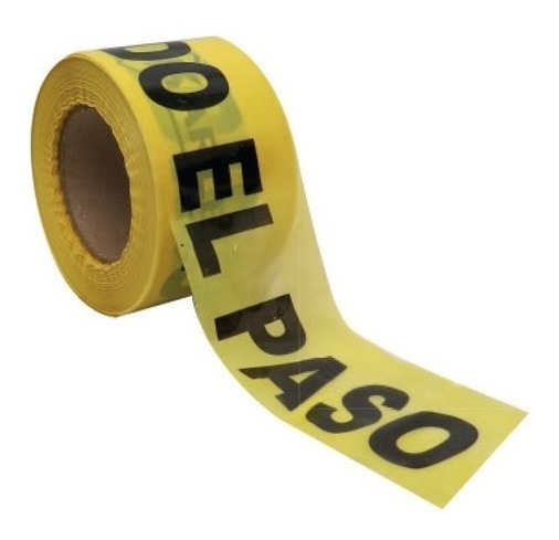 [GM-14CINTAS096CH] Cinta Barricada (Prohibido Paso) 300Mx75Mmplus