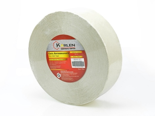[GM-14CINTAS103PB] Cinta Antiderrapante 50Mmx18.3M Blanca Luminosa