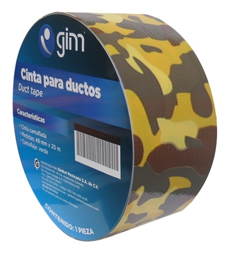 [GM-14CINTAS192CH] Cinta Para Ductos 48Mmx20M Camuflaje Desierto Ap160E-20M