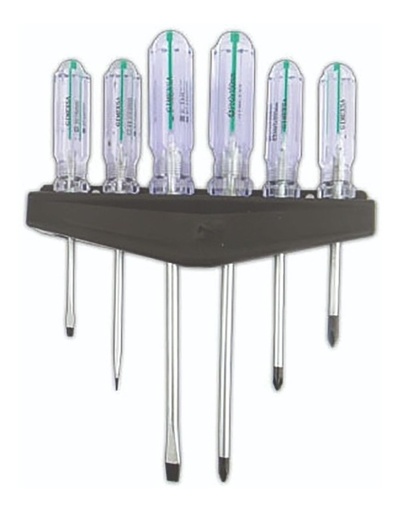 [GM-14DESARM688CH] Desarmadores Punta Plana/Phillips 6 Piezas