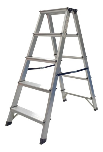 [GM-14ESCALE012CH] Escalera Doble De Aluminio 2X5 Escalones Ad0405Aplus