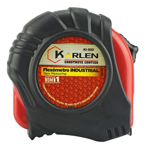 [GM-14FLEXOM007KA] Flexómetro Industrial Plástico Resistente 3 Mts El Mejor