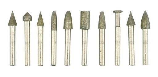 [GM-14FRESAS456GS] Kit De Limas Punta Diamante 6Mm 20 Piezas Joyero El Mejor 