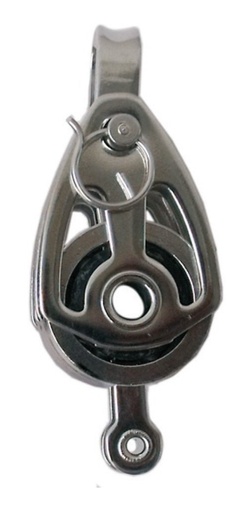 [GM-14GARRUC152CH] Garrucha Triple Inoxidable Ss316 Balero 25X47Mm Ms1117