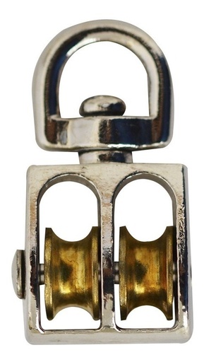 [GM-14GARRUC186LT] Garrucha Doble Giratoria Para Tendedero 1.1/4  (5 Piezas)