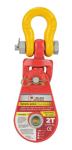 [GM-14GARRUC203CH] Garrucha (Polea) Sencilla 4 Ton S2121-4