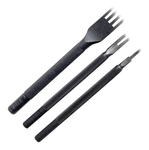 [GM-14HERRAM026CH] Cincel Para Cuero Tipo Tenedor 2 Puntas 4Mm Sc7006 (1Pieza)