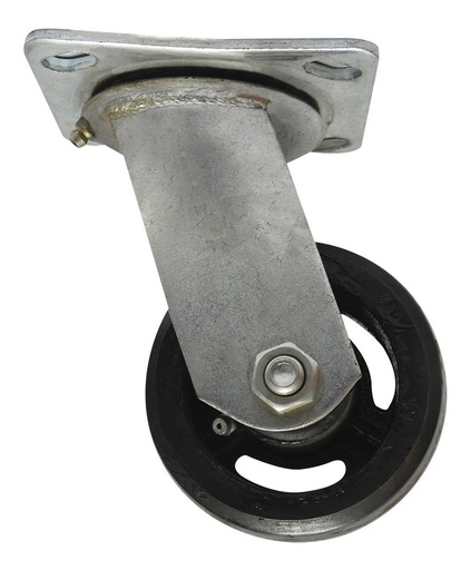 [GM-14RODAJA133CH] Rodaja Industrial 100Mm Negra/Placa/Giratoria Dk013Ps04