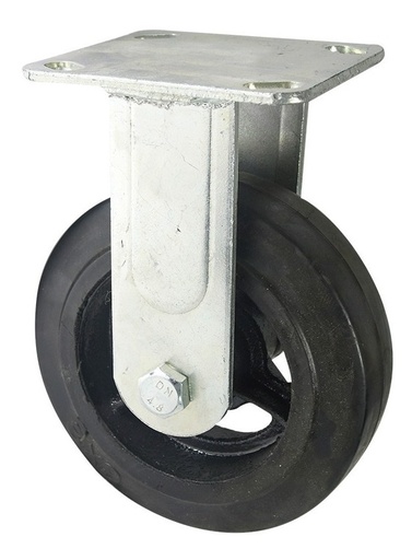 [GM-14RODAJA140CH] Rodaja Industrial 200Mm Negra/Placa Fija Dk013Pd08