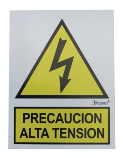 [GM-14SEGURI110KA] Señal  Precaucion Alta Tension  30X40Cm
