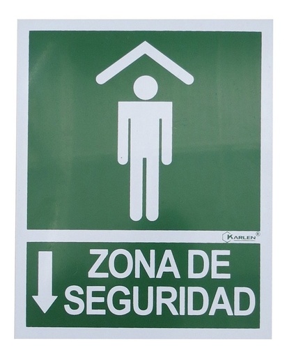 [GM-14SEGURI121KA] Señal  Zona De Seguridad  20X25Cm