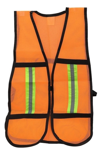 [GM-14SEGURI161SM] Chaleco De Malla Naranja Con Reflejante Unitalla