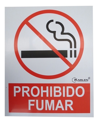 [GM-14SEGURI224KA] Señal  Prohibido Fumar  30X45Cm
