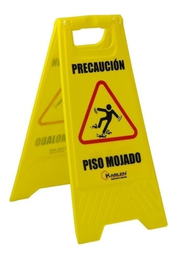 [GM-14SEGURI266CH] Señal Para Piso De Polipropileno Plegable 610X300Mm